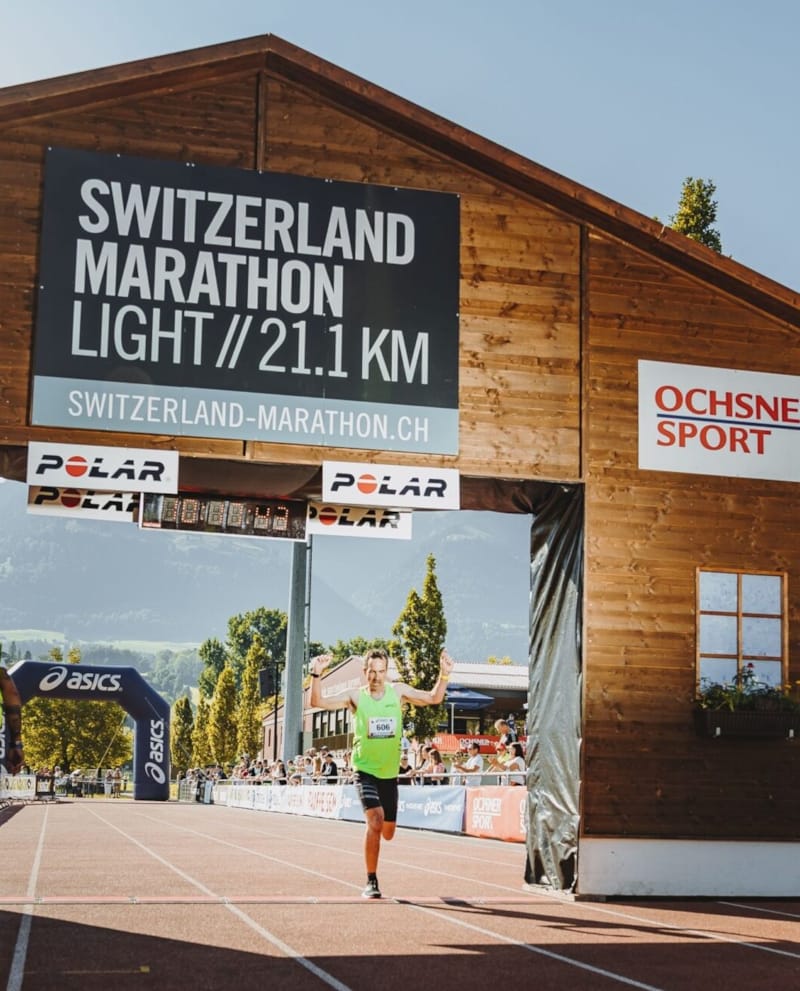 Alexander Heim an den Schweizermeisterschaften im Halbmarathon, 5. September 2021